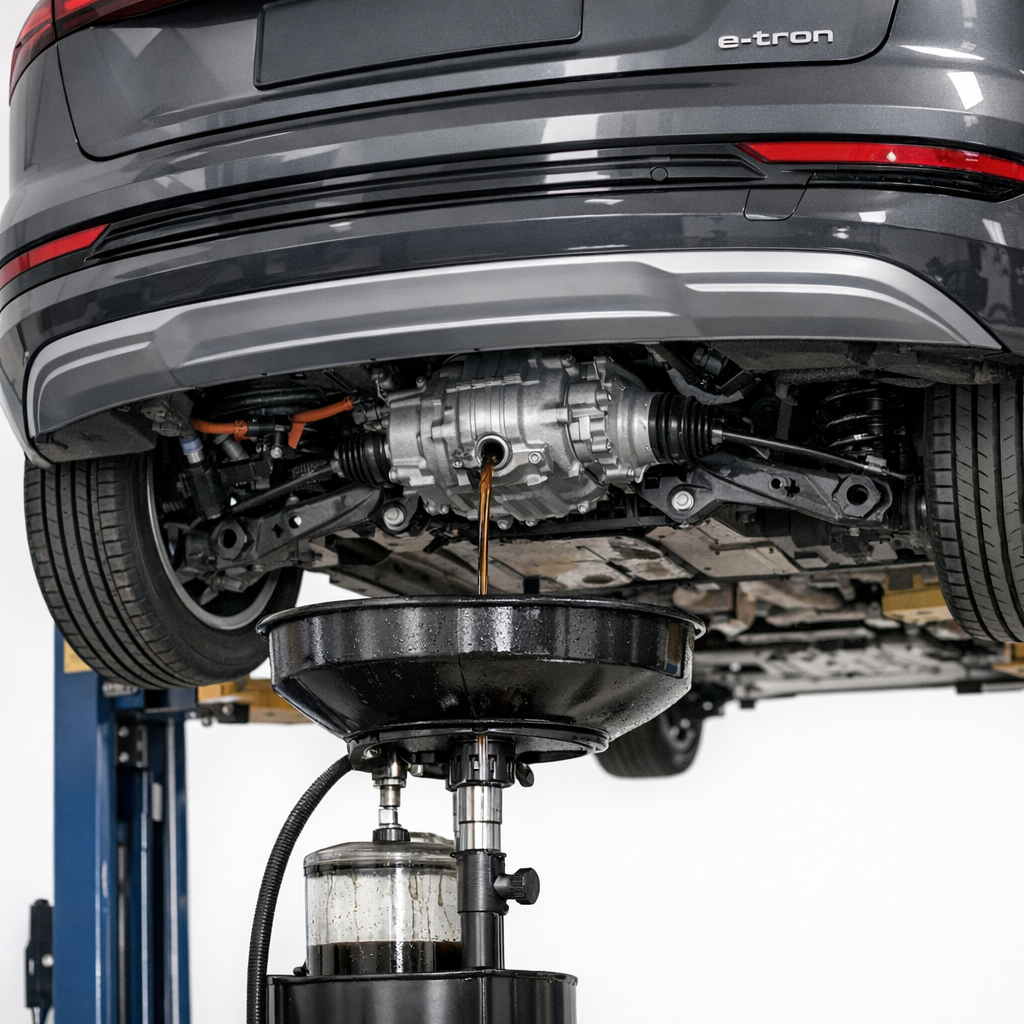 Independent Audi e-tron service in Kyiv – replacement of fluids in axles, electric motors, and cabin filter